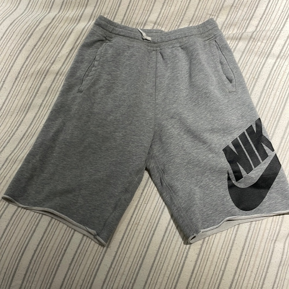 Grey Nike (sweat pant shorts) size small
